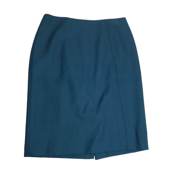 Nordstrom HALOGEN Pencil Skirt Teal Green Size Women's
